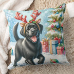Cojín Decorativo Navidades de perros recuperadores de labradores fe<br><div class="desc">Le presentamos la combinación perfecta de su decoración de vacaciones - nuestras almohadas de Navidades Labrador Retriever! Estas almohadas están disponibles en labrador negro, amarillo o chocolate y son imprescindibles para cualquier amante del perro. Podrá elegir entre acogedoras escenas de chimenea, alegres cachorros en la nieve, o festivos perros labradores...</div>