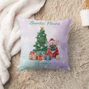Cojín Decorativo Navidades de personalizable Perro Bulldog francés