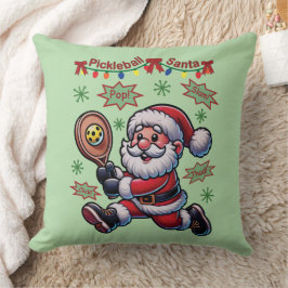 Cojín Decorativo Navidades de Pickleball Santa Claus