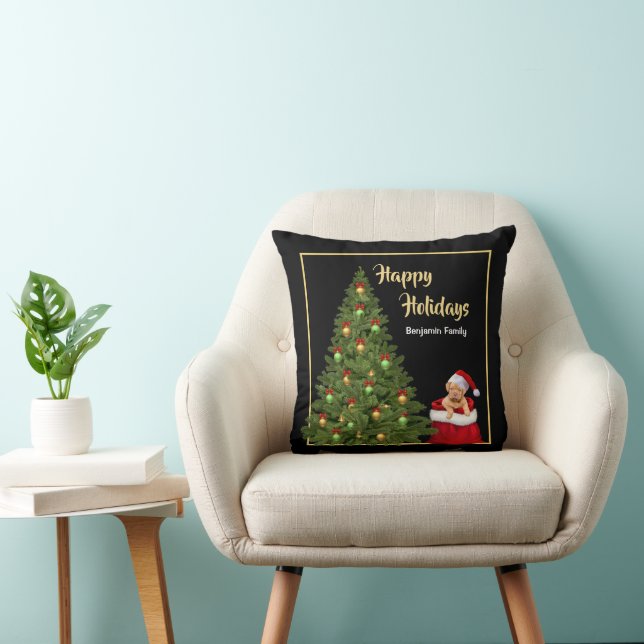 Cojín Decorativo Navidades de pipa Gorra de Santa Claus personaliza (Silla)