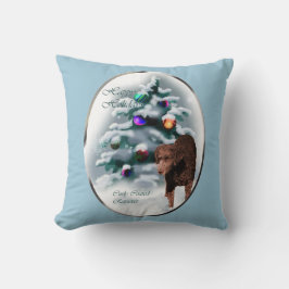 Cojín Decorativo Navidades de recuperadores con código de curry