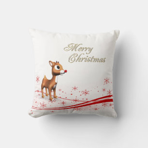 Cojín Decorativo Navidades de renos de Personalizado lindo