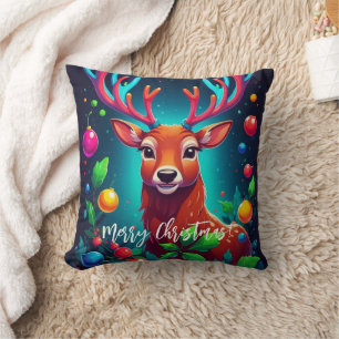 Cojín Decorativo navidades de "renos y balcanes"