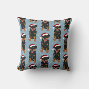 Cojín Decorativo Navidades de Rottweiler