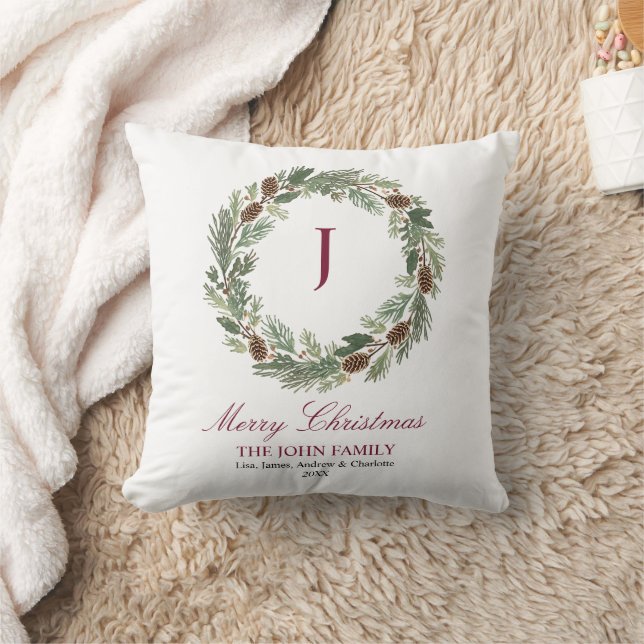 Cojín Decorativo Navidades de Rustic Pine Wreath (Manta)