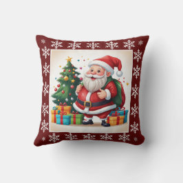 Cojín Decorativo Navidades de Santa Claus acogedores y elegantes, s
