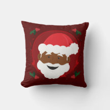 Navidades de Santa Claus Brown Skin Red Holly