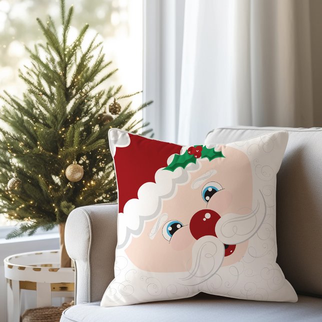 Cojín Decorativo Navidades de Santa Claus Face (Subido por el creador)