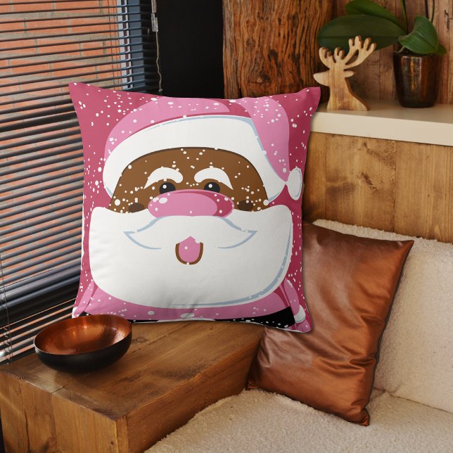 Cojín Decorativo Navidades de Santa Claus rosados (Subido por el creador)