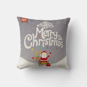 Cojín Decorativo Navidades de Santa y de renos Pillow