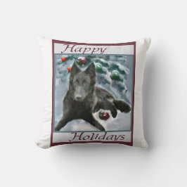 Cojín Decorativo Navidades de Sheepdog de Bélgica