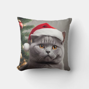 Cojín Decorativo Navidades de Shorthair del Reino Unido