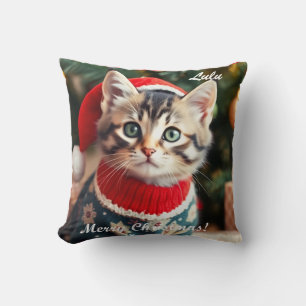 Cojín Decorativo Navidades de Shorthair norteamericanos hábiles