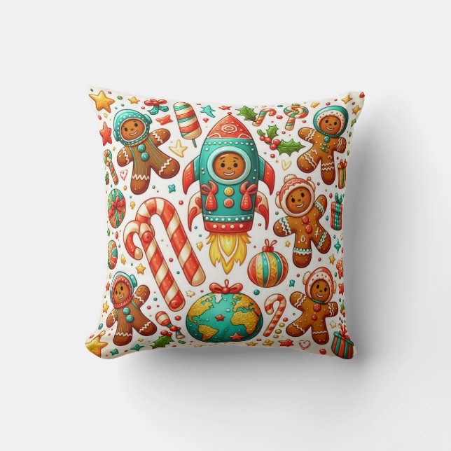 Cojín Decorativo Navidades de SpaceShuttle (Anverso)