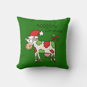 Cojín Decorativo Navidades de vaca adoran a los niños