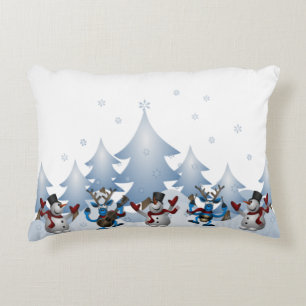 Cojín Decorativo Navidades de vacaciones de invierno de renos de Sn