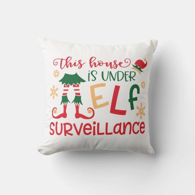 Cojín Decorativo Navidades de vigilancia Cul Elf Pillow (Anverso)