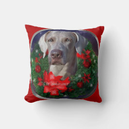 Cojín Decorativo Navidades de Weimaraner