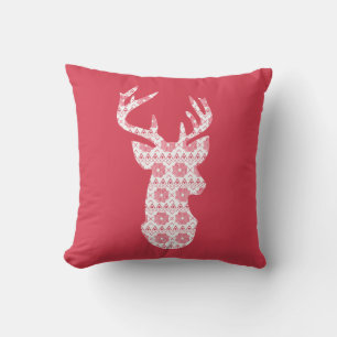 Cojín Decorativo Navidades de Winter Knit Perlow reno