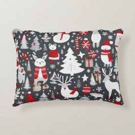 Cojín Decorativo Navidades decoran santa arboles de nieve con decor