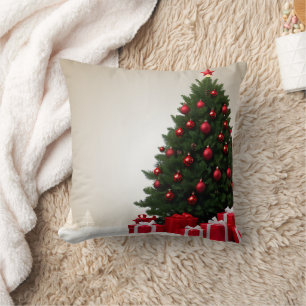 Cojín Decorativo Navidades decorativos Árbol Purpurina oro rojo