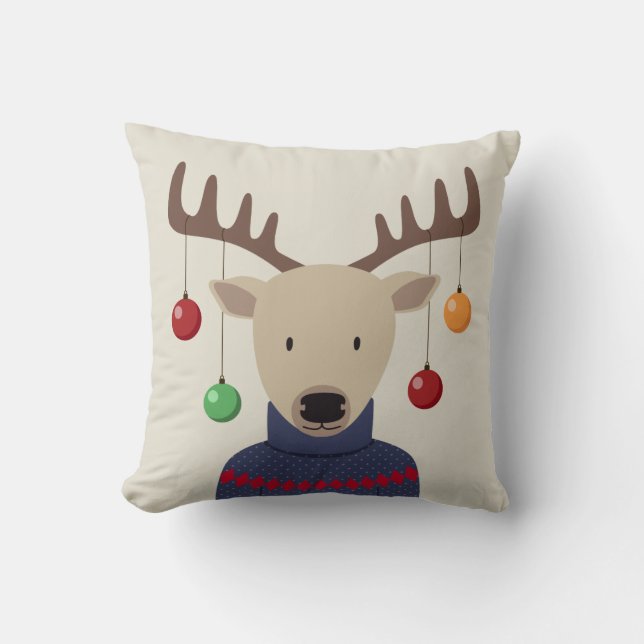 Cojín Decorativo Navidades Deer (Anverso)
