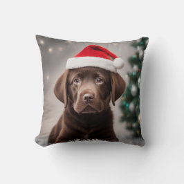 Cojín Decorativo Navidades del chocolate Labrador