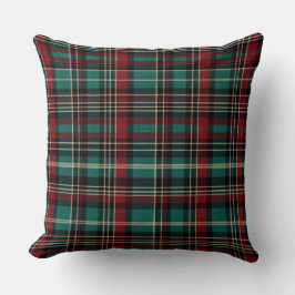 Cojín Decorativo Navidades del Country Red Green Plaid