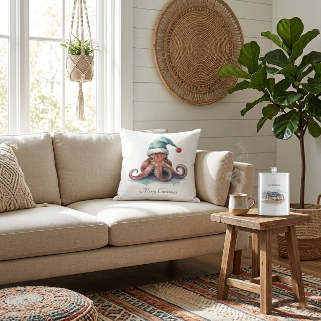 Cojín Decorativo Navidades del Octopus Alegría, personalizado (Subido por el creador)