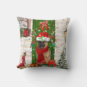 Cojín Decorativo Navidades del Pastor Alemán