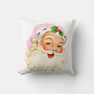 Cojín Decorativo Navidades del Vintage Retro Jolly Santa Claus