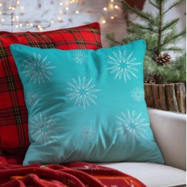Cojín Decorativo Navidades deslumbrantes Estrellas Pillow, Aqua