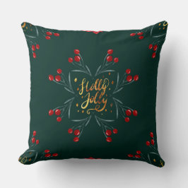 Cojín Decorativo Navidades - Diseño acuático tradicional de vacacio