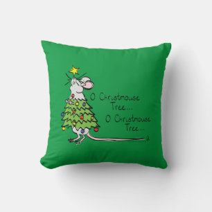 Cojín Decorativo Navidades divertidos adornan el Personalizado del 