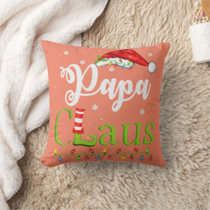 Cojín Decorativo Navidades divertidos de Santa Papa Claus que coinc