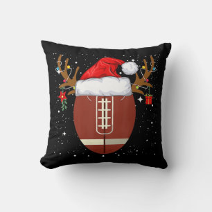 Cojín Decorativo Navidades divertidos pelota de fútbol Santa Hat Re