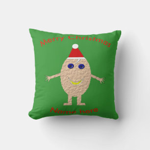 Cojín Decorativo Navidades divertidos Personalizado de huevos Pillo
