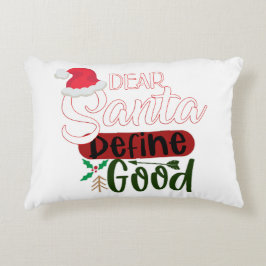 Cojín Decorativo Navidades divertidos: Querido Santa