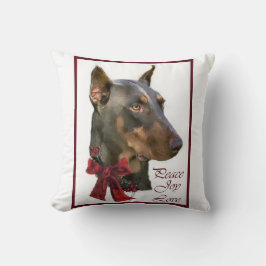 Cojín Decorativo Navidades Doberman Pinscher
