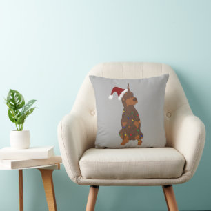 Cojín Decorativo Navidades Doberman Pinscher