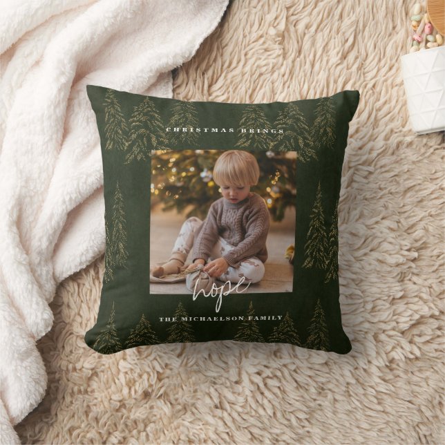 Cojín Decorativo Navidades dorados Árboles frutales (Manta)