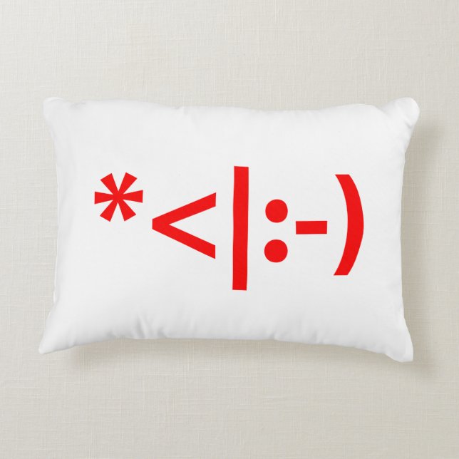 Cojín Decorativo Navidades Elf Emoticon Xmas ASCII Texto Arte (Reverso)