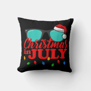 Cojín Decorativo Navidades En Julio Santa Hat Gafas De Sol Cele De