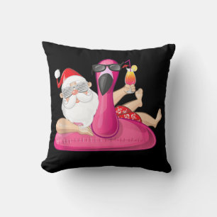 Cojín Decorativo Navidades en julio Vac de verano en Santa Hawái