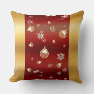 Cojín Decorativo Navidades encantados rojo y oro