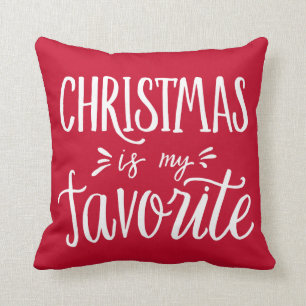 Cojín Decorativo Navidades es mi favorito  Color de fondo del Perso