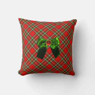 Cojín Decorativo Navidades ESCOTISTAS TARTAN Y VERDE ROJA FIESTA