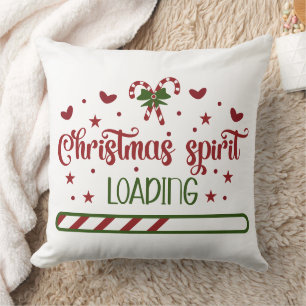 Cojín Decorativo Navidades Espíritu cargando vacaciones divertidas