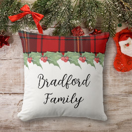 Cojín Decorativo Navidades familiares de bonito Red Buffalo Plaid H