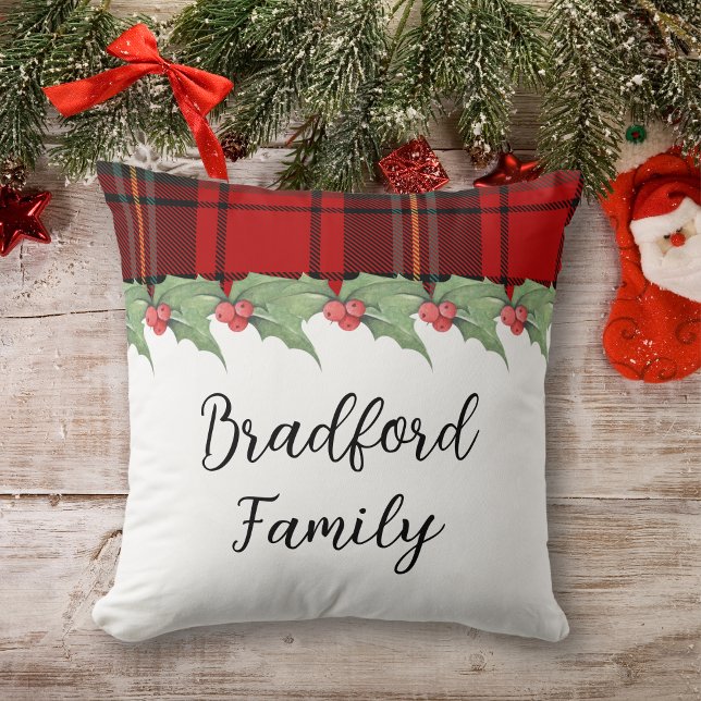 Cojín Decorativo Navidades familiares de bonito Red Buffalo Plaid H (Subido por el creador)